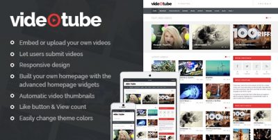 VideoTube – A Responsive Video WordPress Theme 3.4.3.9