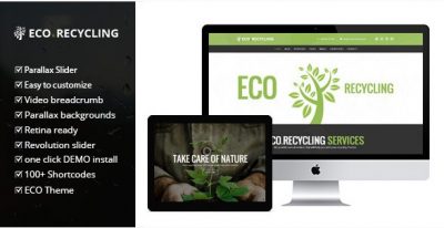 Eco Recycling – A Multipurpose Nature & Ecology WordPress Theme  1.6