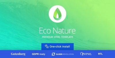 Eco Nature - Environment & Ecology WordPress Theme 1.5.1