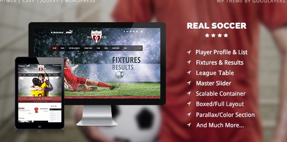 Real Soccer – Sport Clubs Responsive WP Theme 2.4.2
