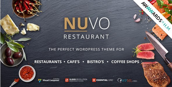 NUVO – Cafe & Restaurant WordPress Theme 6.1.0