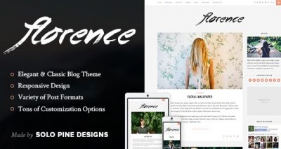 Florence – A Responsive WordPress Blog Theme 1.4.1