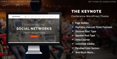 The Keynote – Conference Event Meeting WordPress Theme 2.21