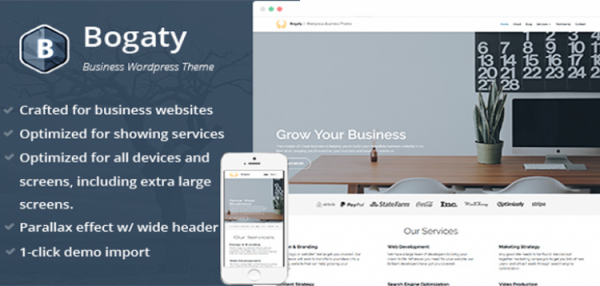Bogaty - Clean & Modern WordPress Business Theme  1.1.2