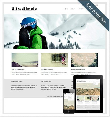 Dessign UltraSimple Responsive WordPress Theme 3.0