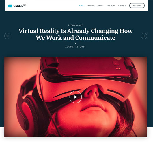 CSSIgniter Vidiho Pro WordPress Theme 1.6.6