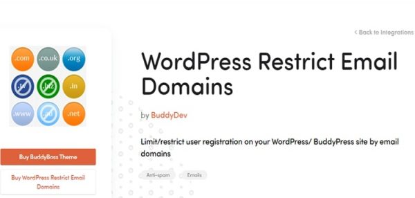 WordPress Restrict Email Domains 1.1.3 WordPress Restrict Email Domains 1.1.3