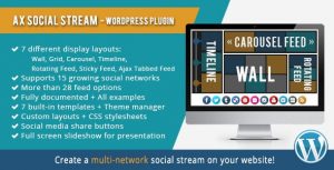 AX Social Stream WordPress plugin 3.9.10