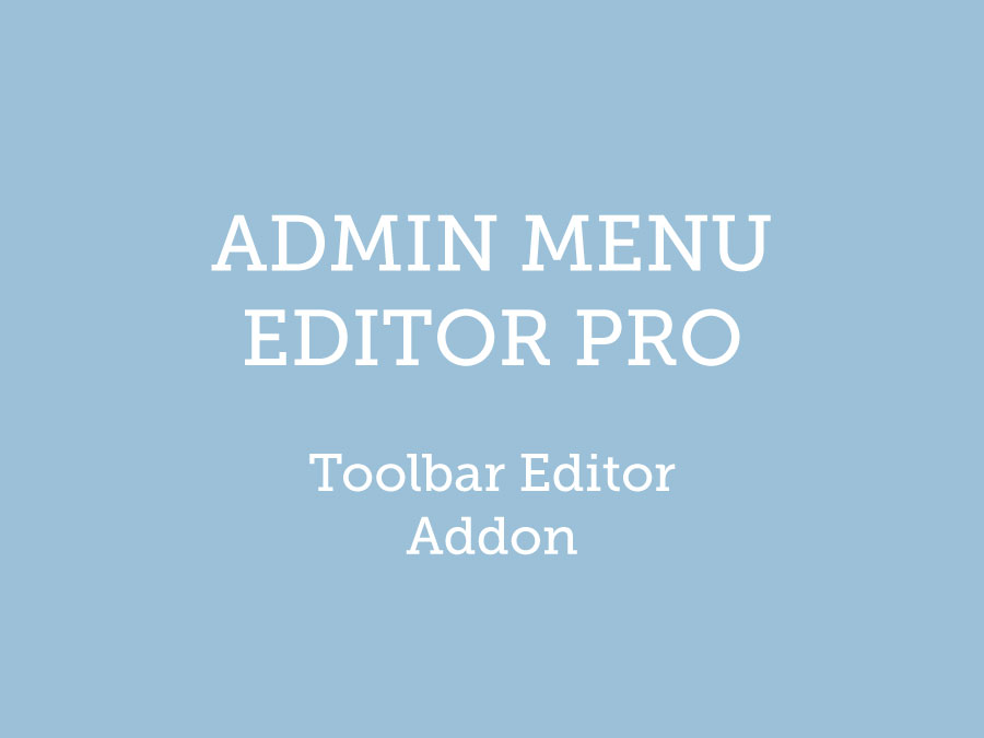 Admin Menu Editor Pro WordPress Toolbar Editor Addon 1.4.2