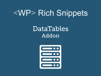 WP Rich Snippets DataTables Addon 1.1