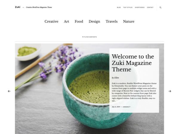 Elmastudio Zuki WordPress Theme 1.1.11